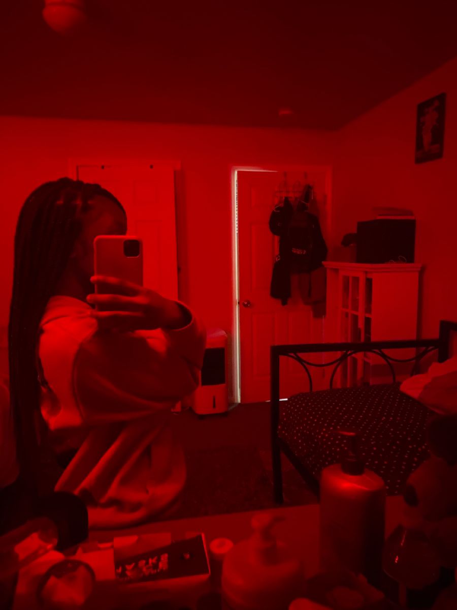 she wears a mask